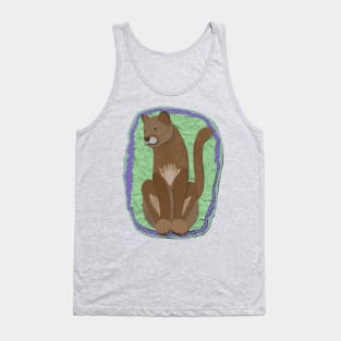 Paper craft mountain lion Tank Top